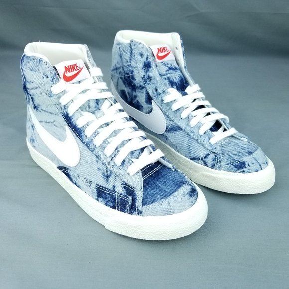 Nike Blazer Mid ‘77 Women's Shoes Blue Denim DV2182 900 Sizes 6.5-8.5 - Picture 3 of 9